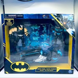 DC Comics Spin Master Batman MotoTank Vehicle 4" Bane & Batman Action Figure NIB